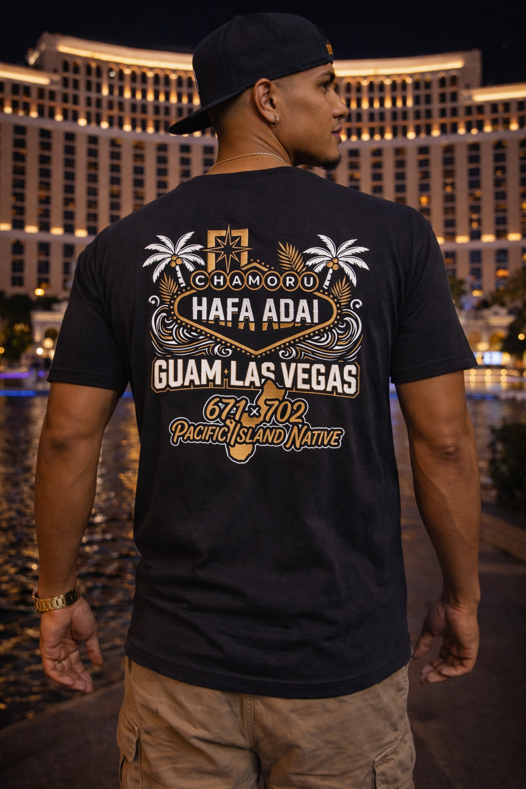 Gold Guam x Las Vegas Tee 🇬🇺🎰
