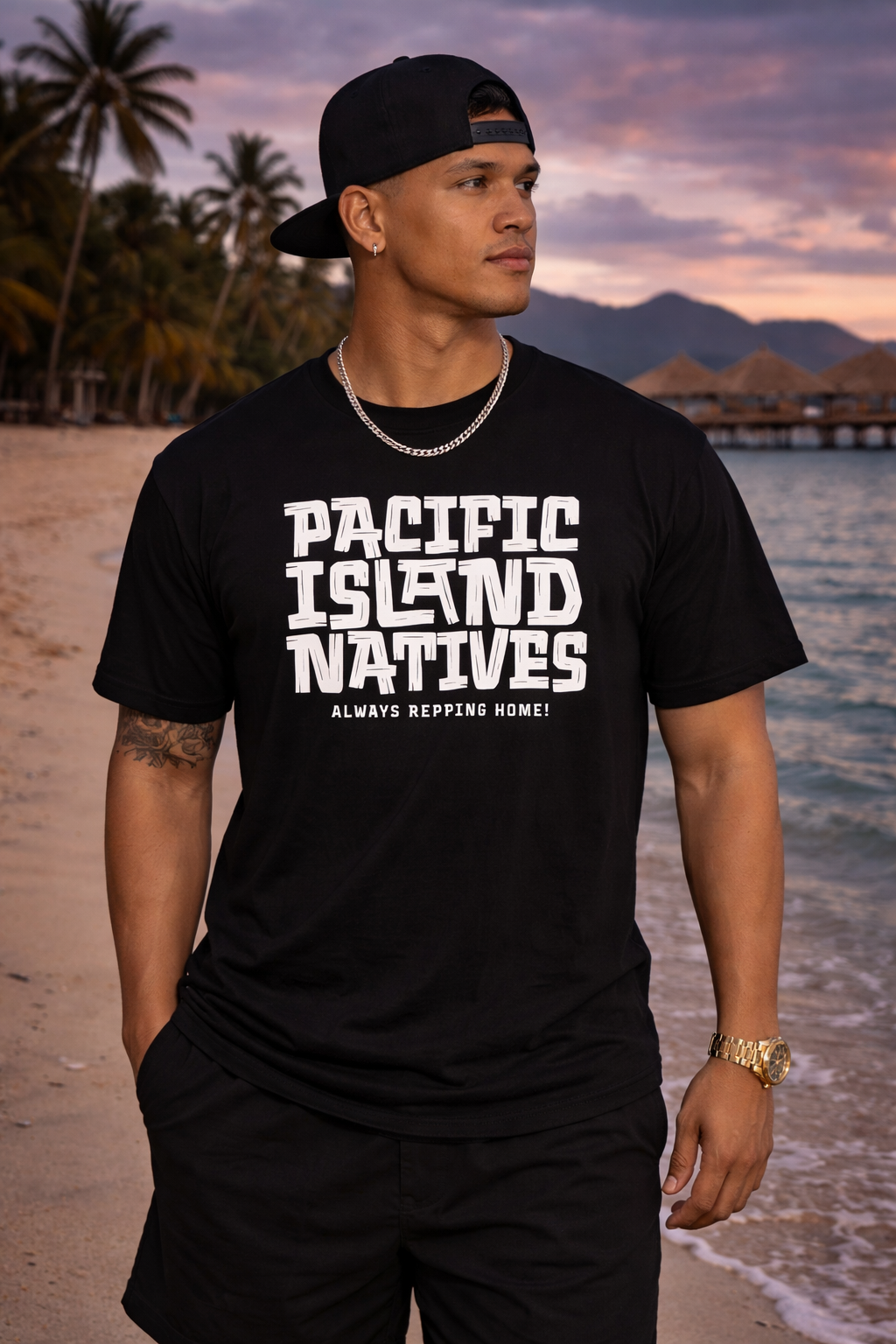 Pacific Island Natives — DROP YOUR PIN Tee