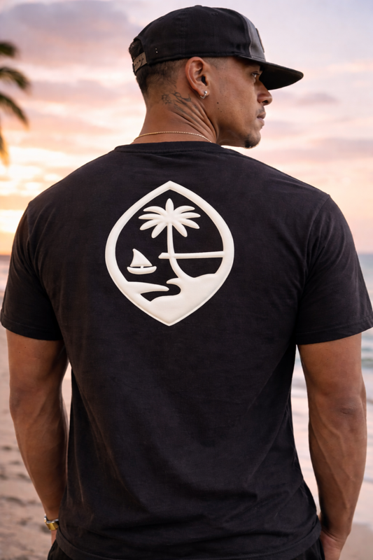 Guam Seal Puff Tee 🌴
