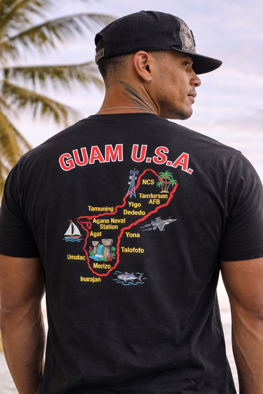 Hafa Culture Guam Map Tee