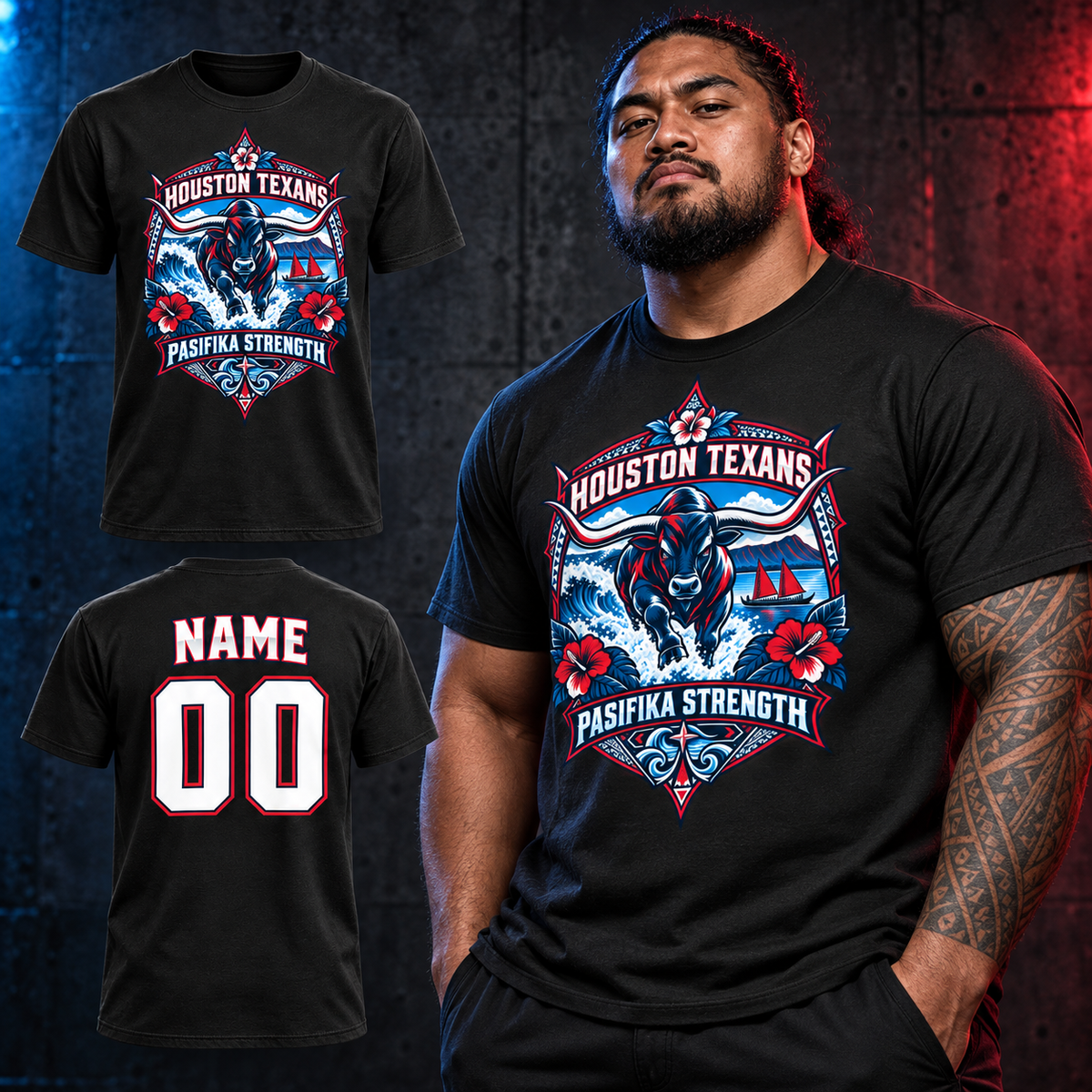 PASIFIKA STRENGTH — ONE PASIFIKA NFL TEE
